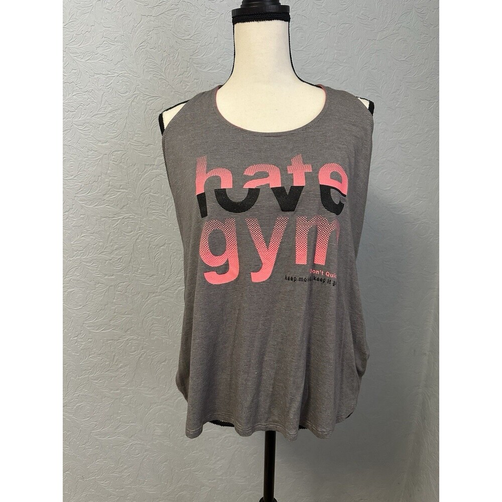 Maurices Size Large Workout Racerbank Tank Top H20